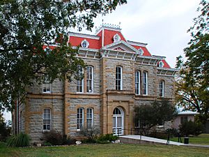 The Concho County Courthouse in Paint Rock
