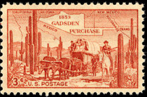 Gadsden Purchase 1953 U.S. stampf