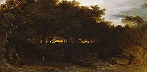 John Martin (1789-1854) - Twilight in the Woodlands - 1502 - Fitzwilliam Museum