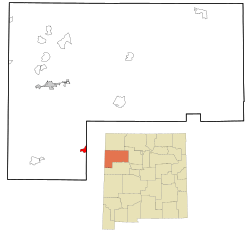 Location of Ramah, New Mexico