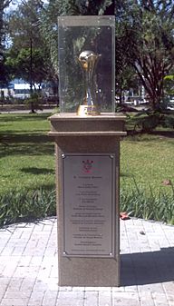 Taça do Mundial 2012, nos jardins do Parque São Jorge