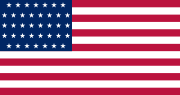 US flag 38 stars