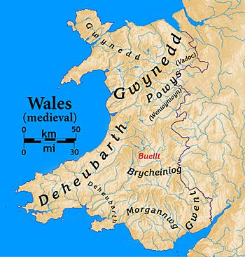 Medieval kingdoms of Wales.