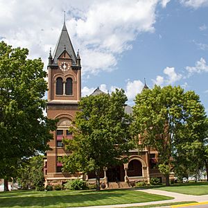 The Swift County Courthouse is one of several buildings in Benson on the National Register of Historic Places.