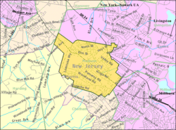 Census Bureau map of Madison, New Jersey