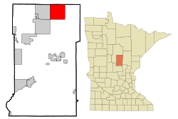 Location of Emilywithin Crow Wing County, Minnesota