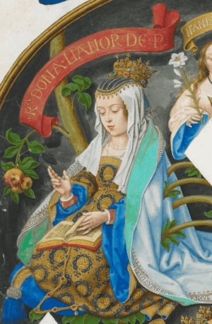 D. Leonor de Aragão, Rainha de Portugal - The Portuguese Genealogy (Genealogia dos Reis de Portugal).png