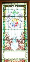 Memorial Stained Glass Window, Douglass Burr Plumb, Memorial Stairwell, Mackenzie Building, Royal Military College of Canada.jpg