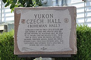 Monument, Czech Hall, Yukon, OK