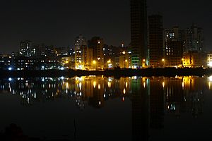 A view of Nerul,  Mumbai as seen from the CBD Balapur Road