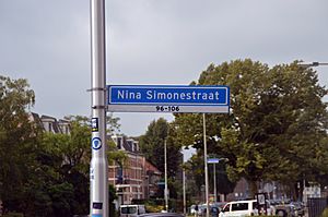 Nina Simonestraat, Nina Simonestreet Nijmegen. Netherlands