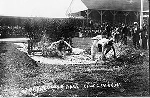 Steeplechase race, Celtic Park, N.Y. from Bain Collection (LOC)