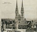 The Zagreb Cathedral renovated according to designs of Hermann Bolle (end of 19 century)