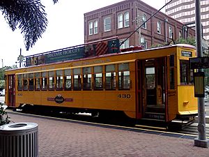 Trolley at Franklin and Whiting Street