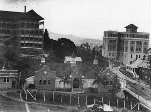 View of Brisbane General Hospital with number 14 ward in the foreground, circa 1934f