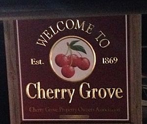 Welcome to Cherry Grove sign