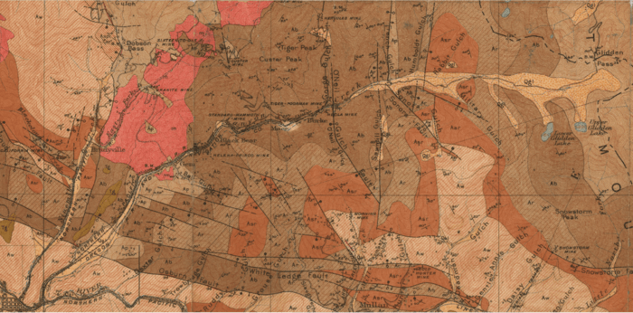 1907BurkeCanyonIdaho geologicmap