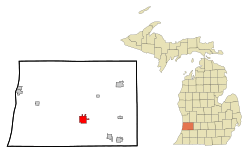 Location of Allegan, Michigan
