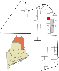 Location of New Sweden, Maine