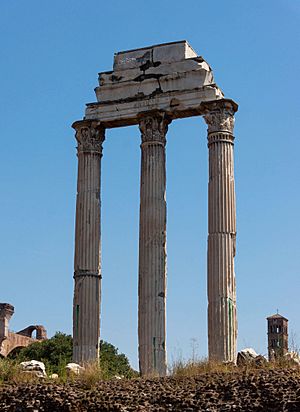 Castor and Pollux Temple Forum Romanum, Rome