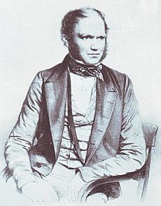 Charles Darwin portrait by T. H. Maguire, 1849