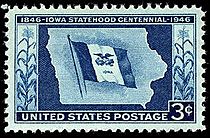 Iowa statehood 1946 U.S. stamp.1