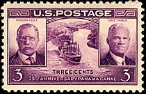 Panama Canal 25th 1939 U.S. stamp.1