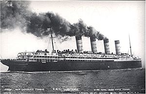 RMS Lusitania boat