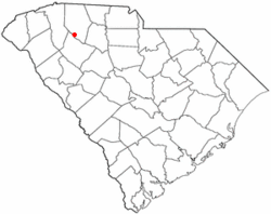 Location of Woodruff, South Carolina