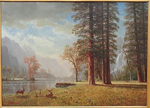 The Hetch Hetchy Valley, California, by Albert Bierstadt, undated - Museum of Fine Arts, Springfield, MA - DSC03988