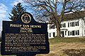 Van Horne House, Bridgewater Township, NJ - information sign