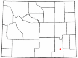 Location of The Buttes, Wyoming