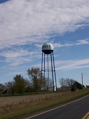Water tower - Roca, Nebraska (12 November 2007)