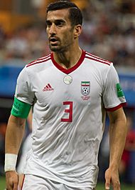 Ehsan Hajsafi at IRNPOR match 2018 FIFA World Cup