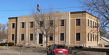 Hamilton County Courthouse (Kansas) from SW