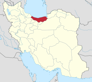 Location of Mazandaran Province in Iran