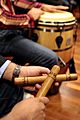 Latin jazz clave percussion sticks