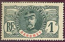 Louis Léon César Faidherbe stamp (green)