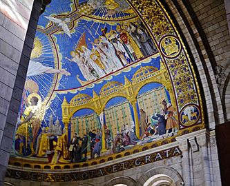 Paris Basilique Sacré-Coeur Innen Chorgemälde 4