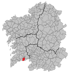 Location of As Neves within Galicia