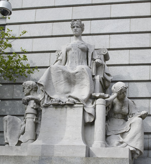 Statues, Federal Building and U.S. Courthouse, Providence, Rhode Island LCCN2010718934