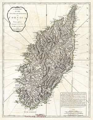 1794 Jeffreys Map of Corsica, France - Geographicus - Corsica-jeffreys-1794