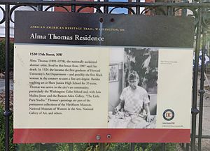 Alma Thomas House Sign