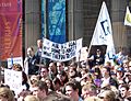 Ansett Demonstration at State Library of Victoria 2 - 14th Sept 2001