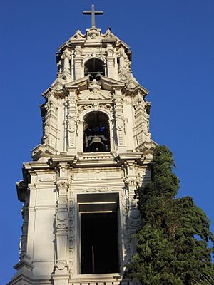 Architectural detail of the bell tower