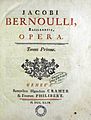 Bernoulli, Jakob – Opera, vol 1, 1744 – BEIC 12199963