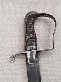 British 1796 pattern light cavalry officer's sabre (hilt)