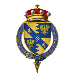 Coat of arms of Sir Thomas Audley, 1st Baron Audley of Walden, KG