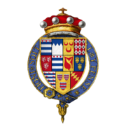 Coat of arms of Sir William Grey, 13th Baron Grey de Wilton, KG.png
