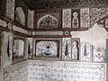 Decoration on the wall of the masoleoum of Itmad-ud-Daulah's tomb